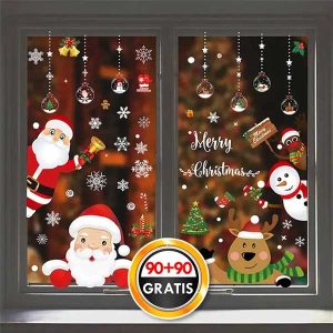 180x Božićne naljepnice | XMASCLINGS