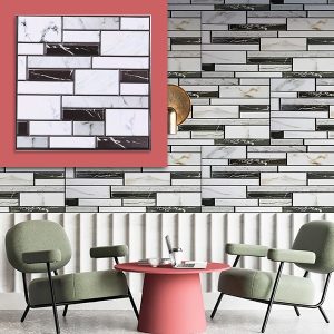 3D zidne naljepnice s izgledom mramora (10 kom/0,9 m²) | MARBLEBLOCKS