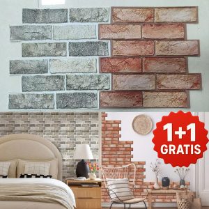 Samoljepljive tapete u izgledu cigle (20 komada/1.8 m²) | NYBRICK 10+10 GRATIS