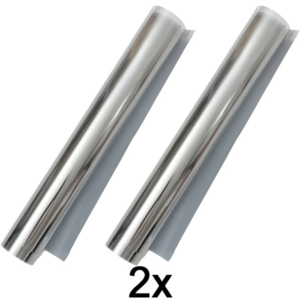 2x Samoljepljiva folija za ogledalo (45 x 200 cm) | FOILBLISS