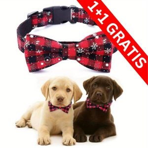 2 x Blagdanski ovratnik za pse s pahuljicama | DOGICOLLAR